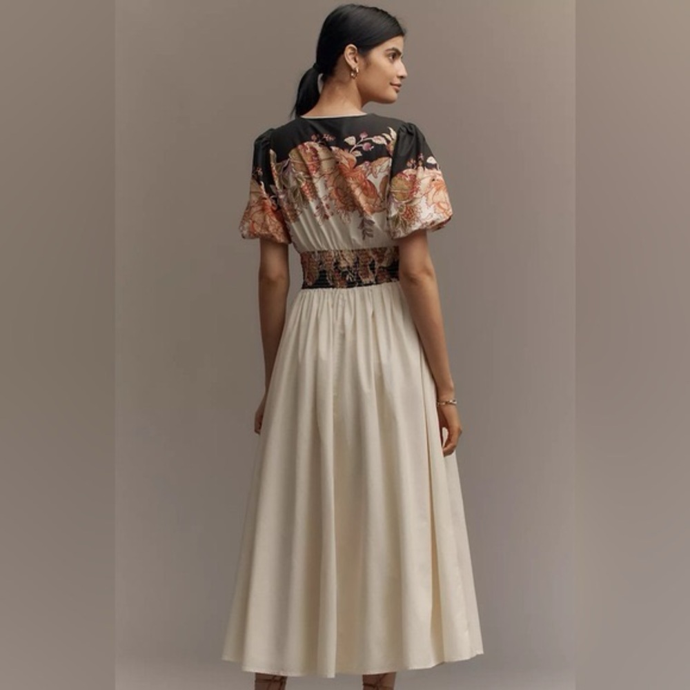 Anthropologie Katerina Button-Front Dress Sz L NWT - Picture 2 of 6